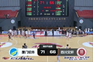 CUBAL三级联赛-厦门软件力克四川文轩 龚书坦26分 梁粤空砍36分